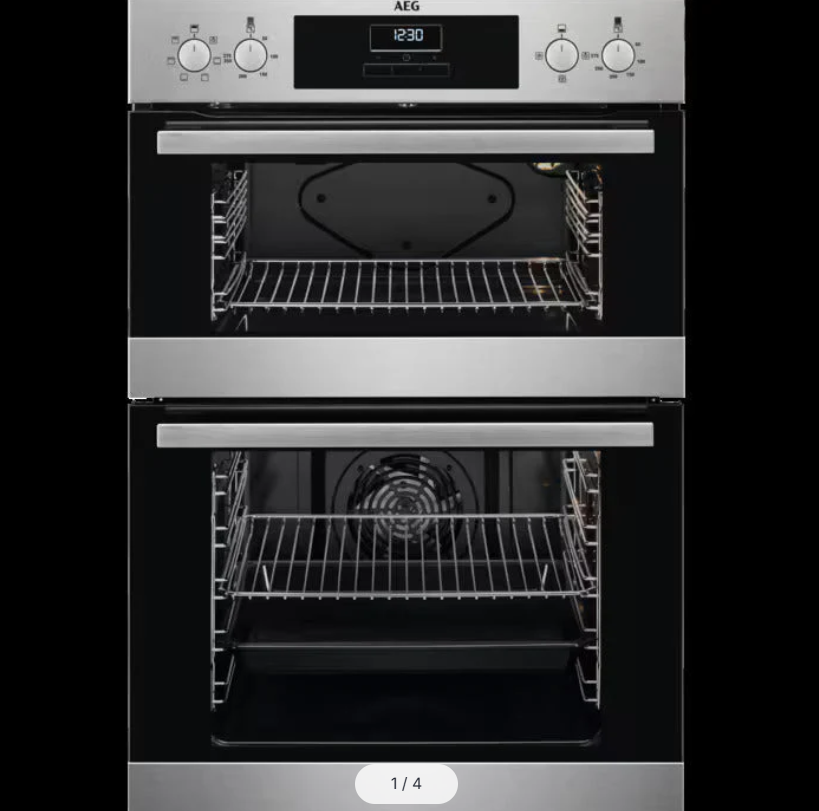 AEG Built in Double Oven 220 volts 50 hz Stianless Steel 220v Integrated double oven Made in Italy DEX33111EM