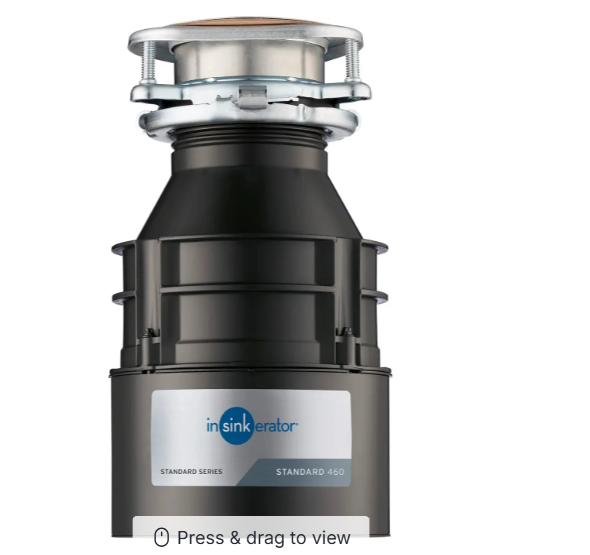 Insinkerator 220 volt garbage disposal .55 HP 220v with multigrind technology food waste disposer S460220v